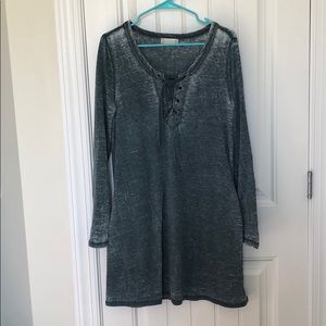 Teal altar’d state long sleeve dress